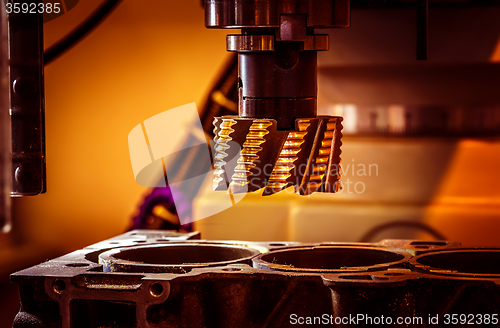 Image of Metalworking CNC milling machine.