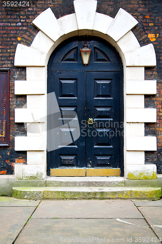 Image of   in london  door and marble antique  wall