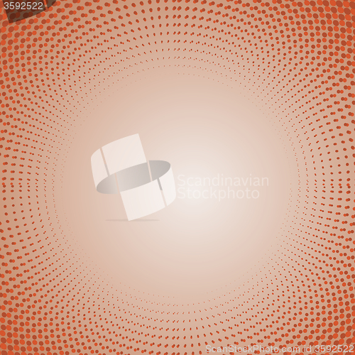 Image of  Dots on Red Background. Halftone Texture. 