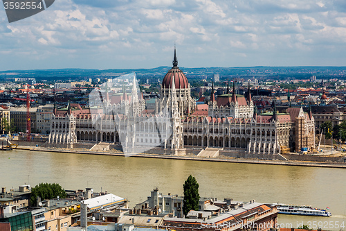 Image of The building of the Parliament in Budapest, Hungary