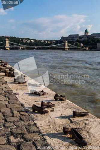 Image of Shoes on the Danube, a monument to Hungarian Jews shot in the se