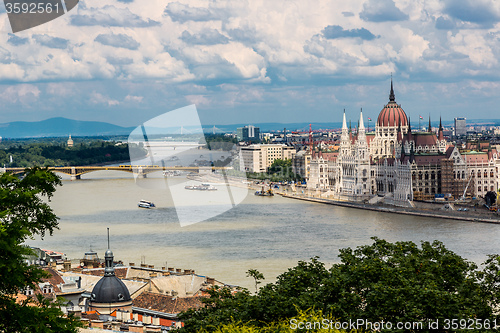 Image of The building of the Parliament in Budapest, Hungary