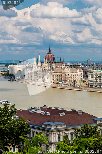 Image of The building of the Parliament in Budapest, Hungary