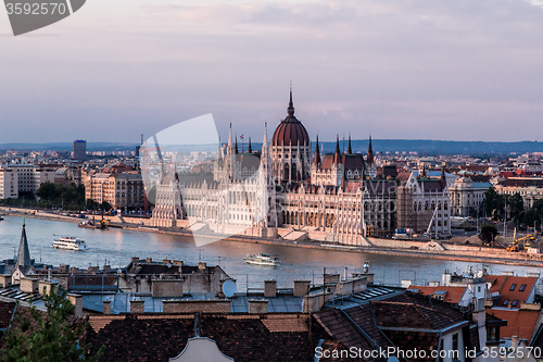 Image of The building of the Parliament in Budapest, Hungary