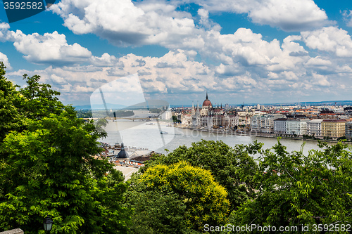 Image of The building of the Parliament in Budapest, Hungary