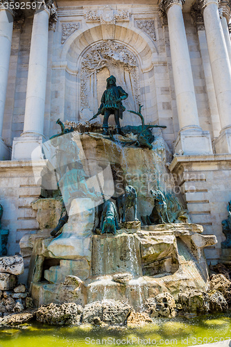 Image of Hunting statue at the Royal palace, Budapest