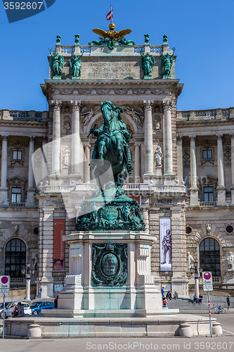 Image of Vienna Hofburg Imperial Palace at day, - Austria