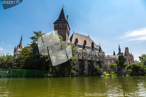 Image of The Vajdahunyad castle, Budapest main city park