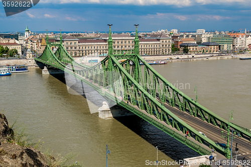 Image of Liberty Bridge in Budapest.