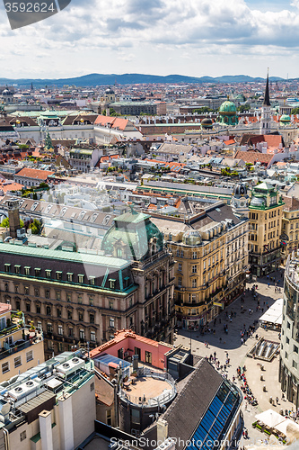 Image of Panorama of Vienna from St. Stephen\'s Cathedral