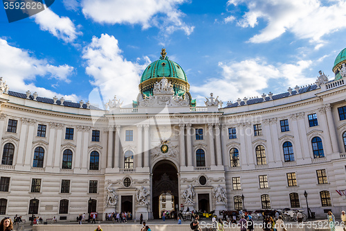 Image of St. Michael\'s Wing Of Hofburg Imperial Palace. Vienna. Austria.