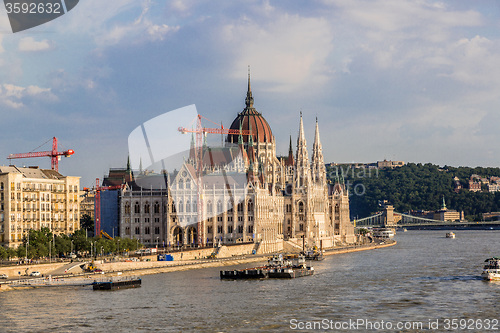 Image of The building of the Parliament in Budapest, Hungary