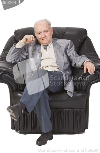 Image of Thoughtful senior man