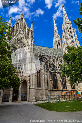 Image of Vienna, Austria - famous Votivkirche ,Votive Church