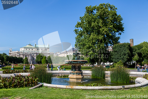 Image of Beautiful park in Vienna, Austria