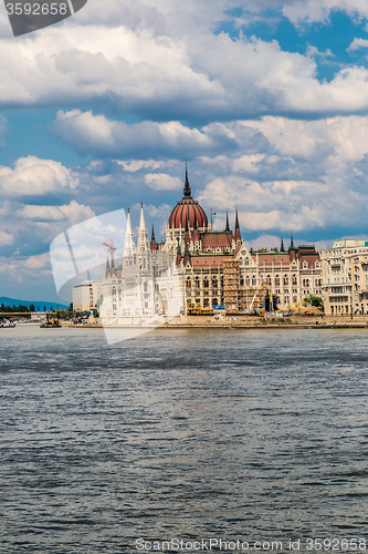 Image of The building of the Parliament in Budapest, Hungary