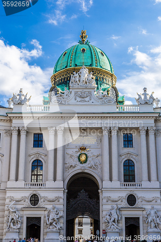 Image of St. Michael\'s Wing Of Hofburg Imperial Palace. Vienna. Austria.