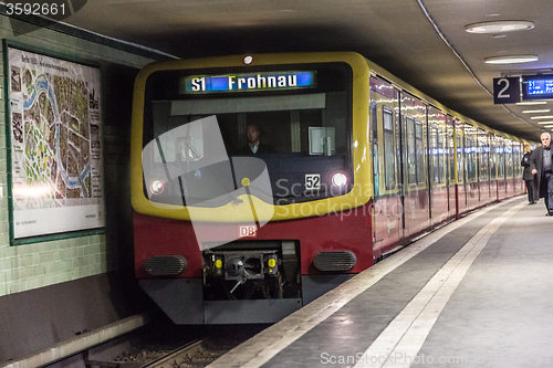 Image of People at Potsdamer Platz subway station in Berlin, Germany