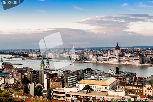 Image of The building of the Parliament in Budapest, Hungary