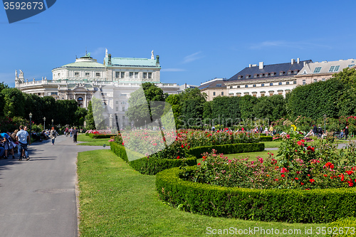 Image of Beautiful park in Vienna, Austria