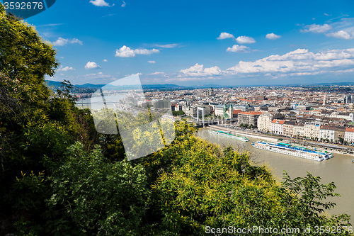 Image of View of a building of the Hungarian parliament