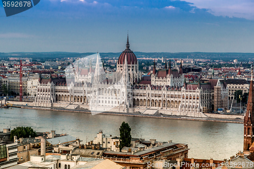 Image of The building of the Parliament in Budapest, Hungary