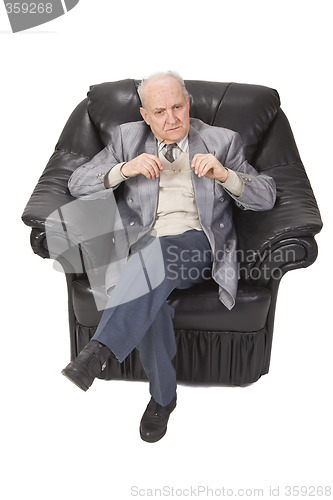 Image of Senior man thinking