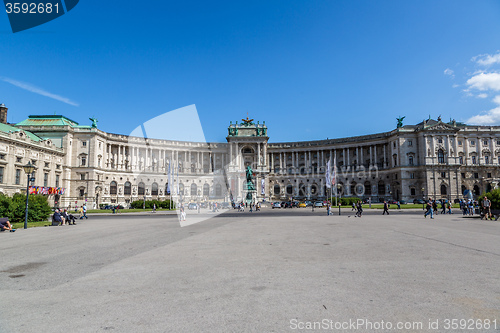 Image of Vienna Hofburg Imperial Palace at day, - Austria