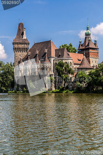 Image of The Vajdahunyad castle, Budapest main city park