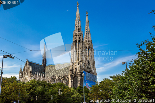 Image of Vienna, Austria - famous Votivkirche ,Votive Church