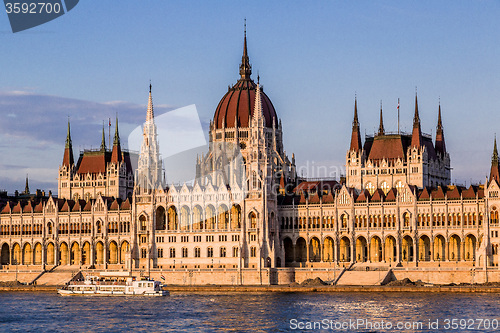 Image of The building of the Parliament in Budapest, Hungary