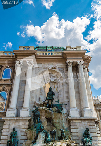 Image of Hunting statue at the Royal palace, Budapest