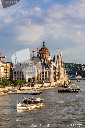 Image of The building of the Parliament in Budapest, Hungary