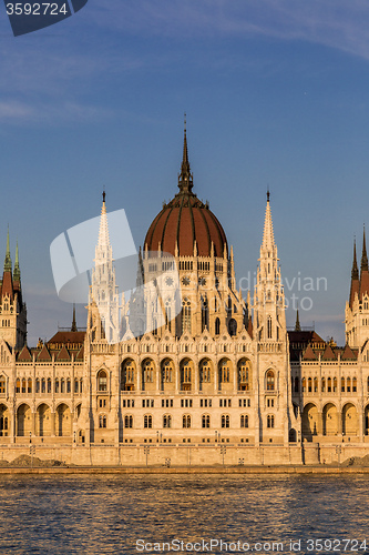 Image of The building of the Parliament in Budapest, Hungary