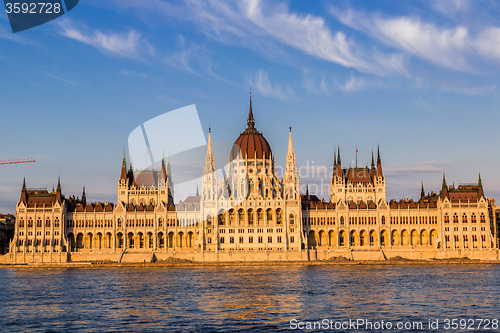 Image of The building of the Parliament in Budapest, Hungary