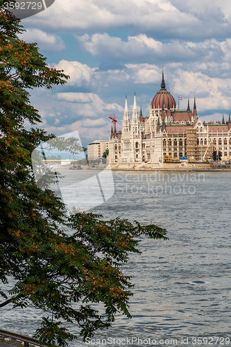 Image of The building of the Parliament in Budapest, Hungary