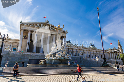 Image of Austrian Parliament Building, Vienna, Austria