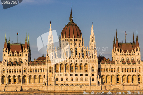 Image of The building of the Parliament in Budapest, Hungary