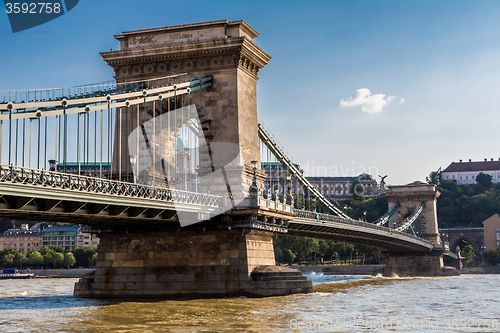 Image of The Szechenyi Chain Bridge in Budapest