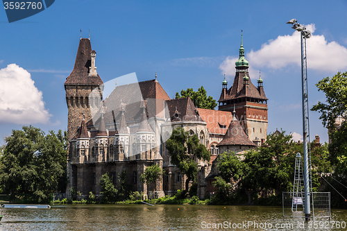 Image of The Vajdahunyad castle, Budapest main city park