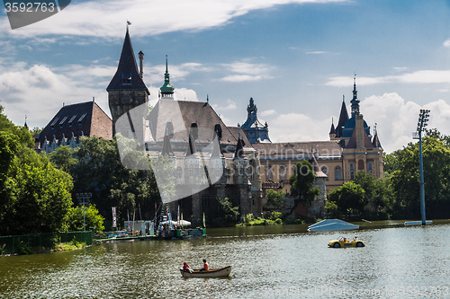 Image of The Vajdahunyad castle, Budapest main city park