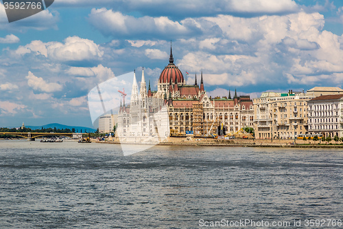 Image of The building of the Parliament in Budapest, Hungary