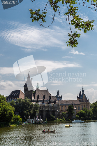 Image of The Vajdahunyad castle, Budapest main city park