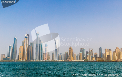 Image of Dubai Marina cityscape, UAE