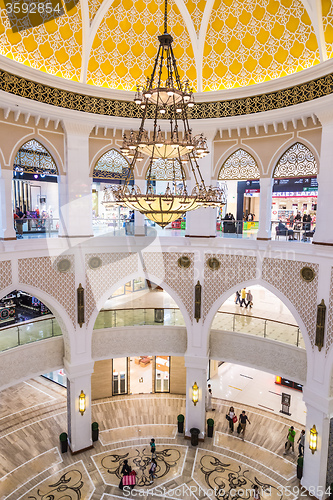 Image of Interior View of Dubai Mall - world\'s largest shopping mall