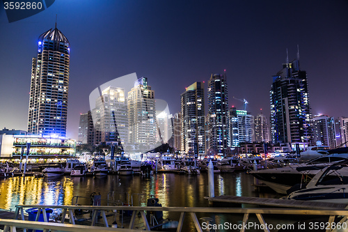 Image of Dubai Marina cityscape, UAE