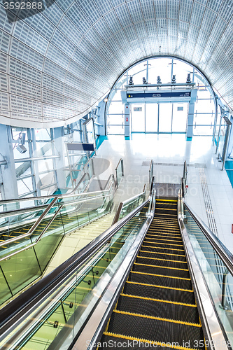 Image of Automatic Stairs at Dubai Metro Station