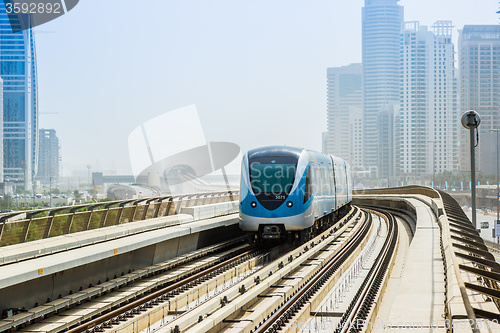 Image of Dubai metro railway