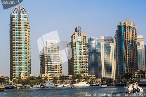 Image of Dubai Marina cityscape, UAE