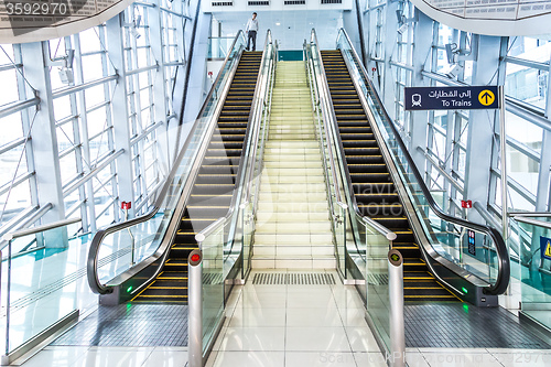 Image of Automatic Stairs at Dubai Metro Station